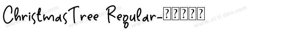 ChristmasTree Regular字体转换